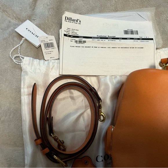 Coach Pillow Tabby 26 Orange - Picture 4 of 6